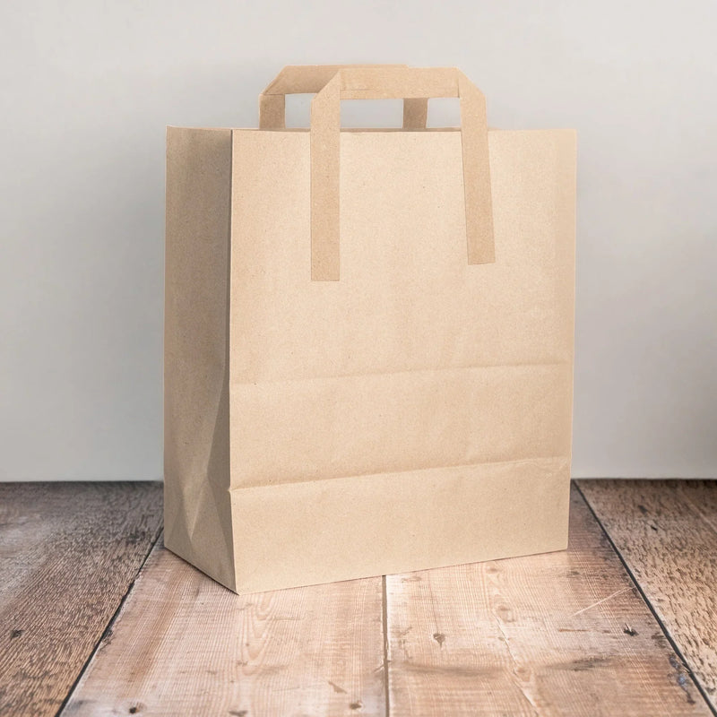 Recyclable and Compostable Brown Paper Carrier Bags