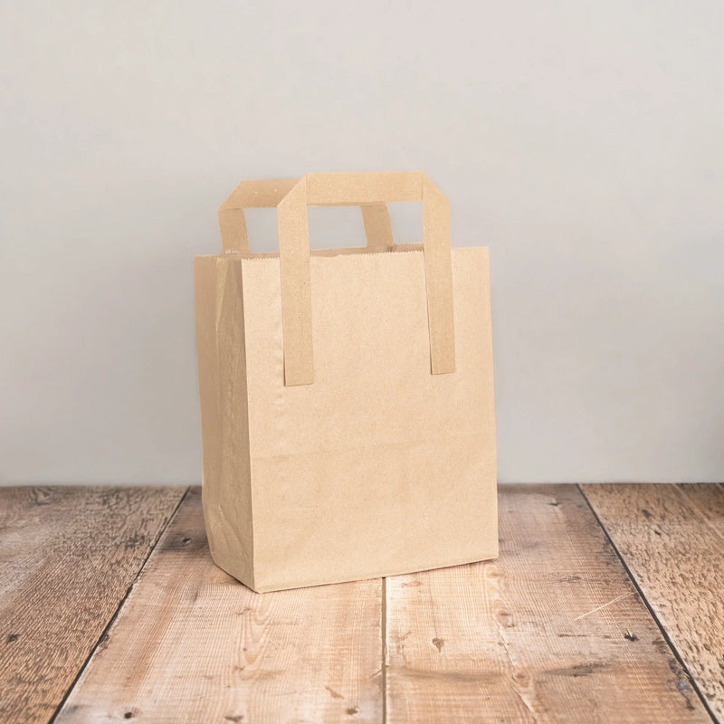 Recyclable and Compostable Brown Paper Carrier Bags