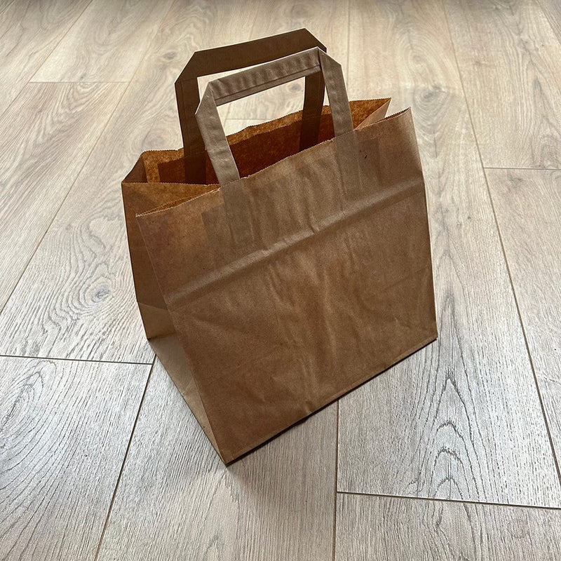 Recyclable and Compostable Brown Paper Carrier Bags