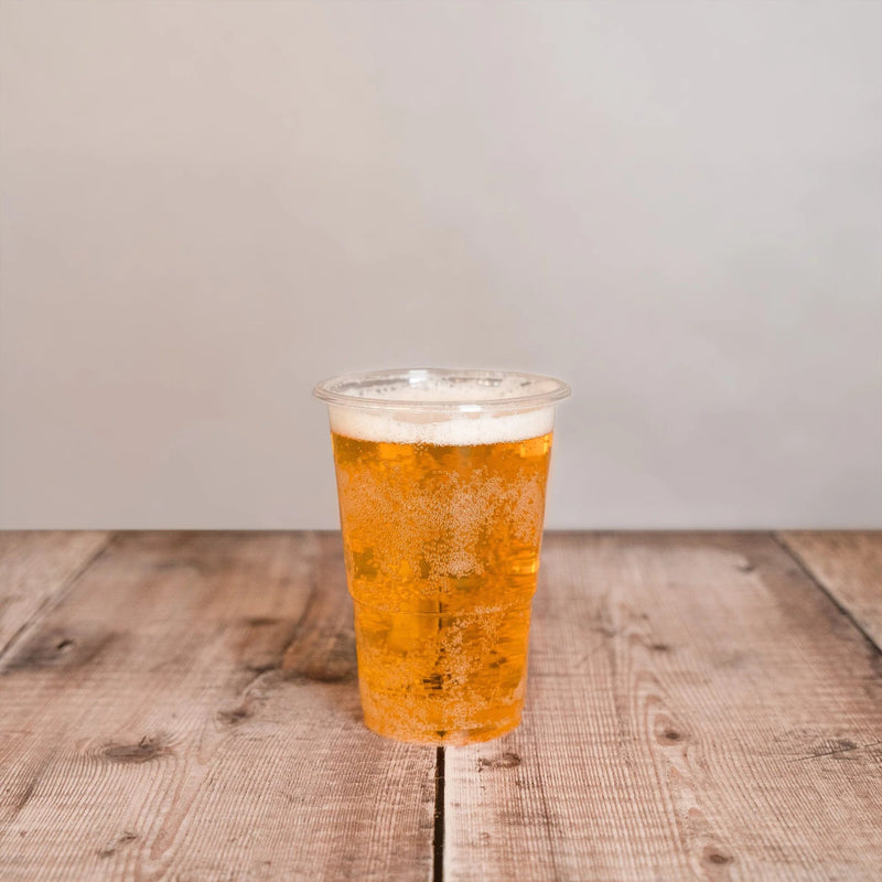 Recyclable rPET Clear Pint and Half-Pint Cups Eco-Friendly and Versatile Drinkware