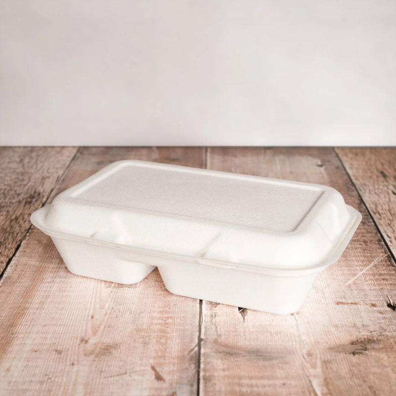 Recyclable and Compostable Hinged Lid Meal Boxes