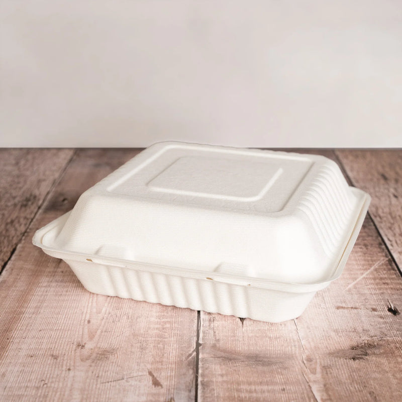 Recyclable and Compostable Hinged Lid Meal Boxes