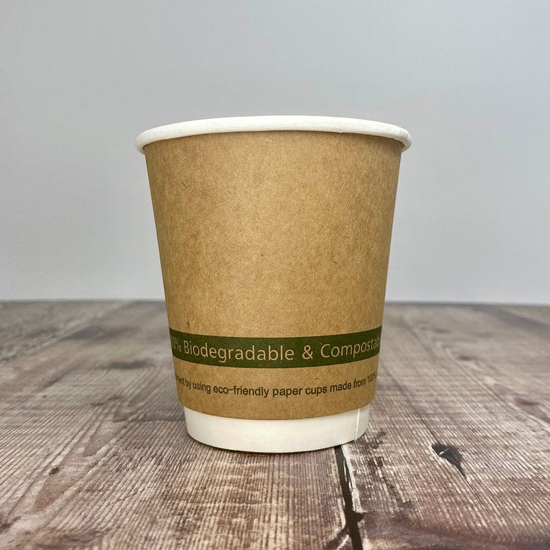 Brown Compostable Double Wall Cups (500) - Sustainable Choice for Eco-Conscious Consumers