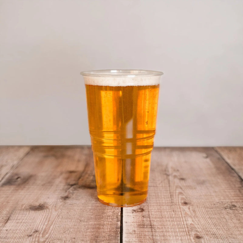 Recyclable rPET Clear Pint and Half-Pint Cups Eco-Friendly and Versatile Drinkware