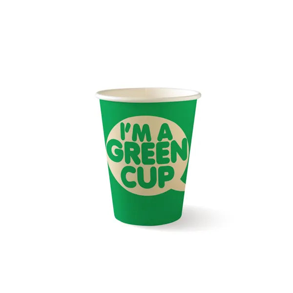 12oz Eco-Friendly Paper Single Wall Cup – Compostable, Aqueous Lining, Hot & Cold Use, 1000-Pack