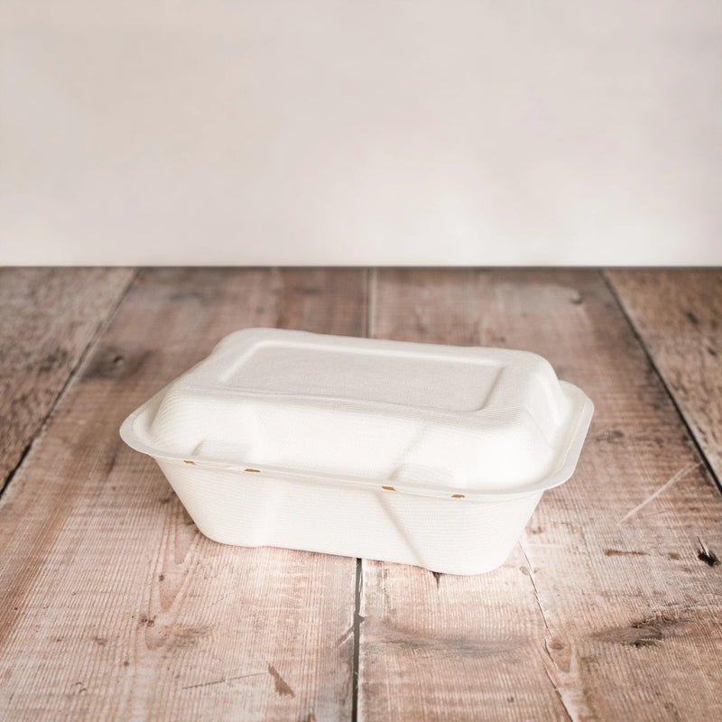 Recyclable and Compostable Hinged Lid Meal Boxes