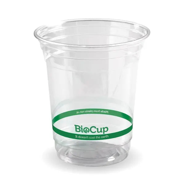 420ml Clear PLA BioCups - Eco-Friendly, Compostable Bioplastic, Cold Drink Cups, 1000 Pack, Sustainable, Industrial Composting, ISO Certified