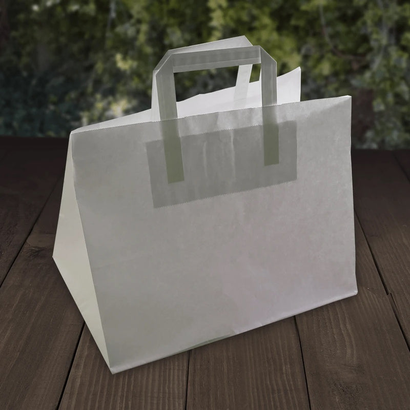 Recyclable and Compostable Extra-Strong Brown Paper Carrier Bags